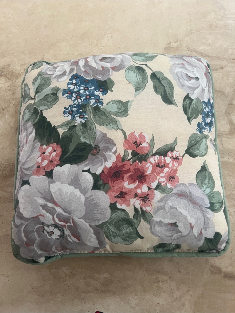 Crown Crafted
Williamsburg Garden Gables Floral Square Throw Pillow - 15”x15”